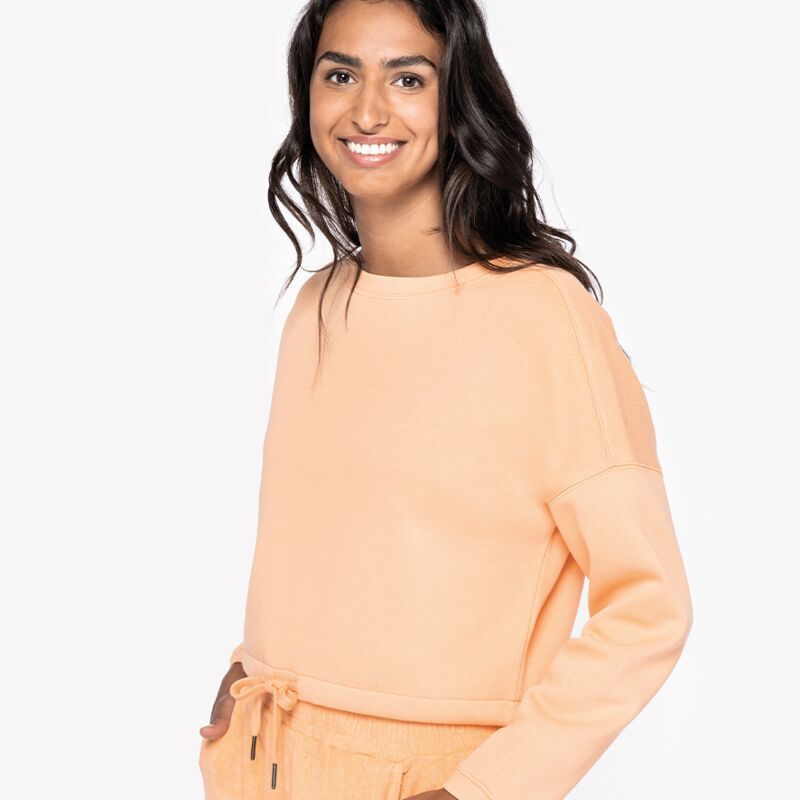 Native Spirit Ladies Oversized Cropped Sweatshirt Thumbnail