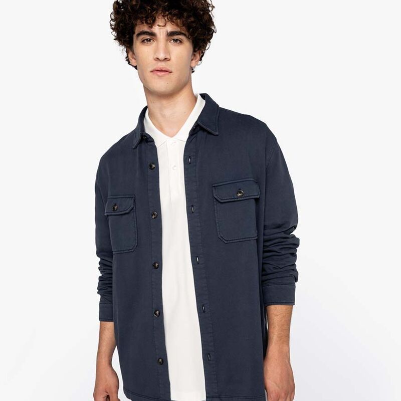 Native Spirit Faded Brushed Fleece Overshirt Thumbnail