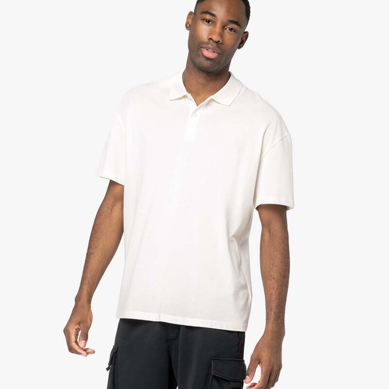 Native Spirit Drop Shoulder Piqué Polo Shirt Thumbnail